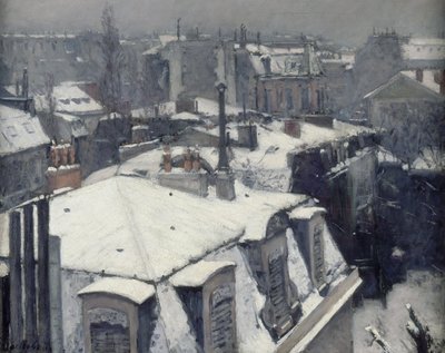 Toits sous la neige - Gustave Caillebotte